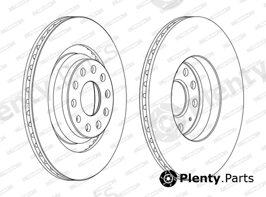 Ferodo DDF1503C — Brake Disc PREMIER Coat+ disc