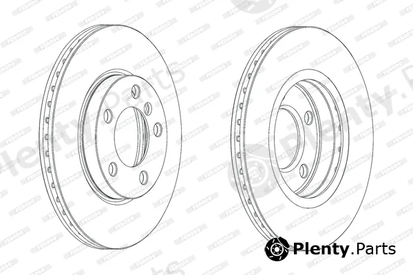 Ferodo DDF2122C — Brake Disc PREMIER