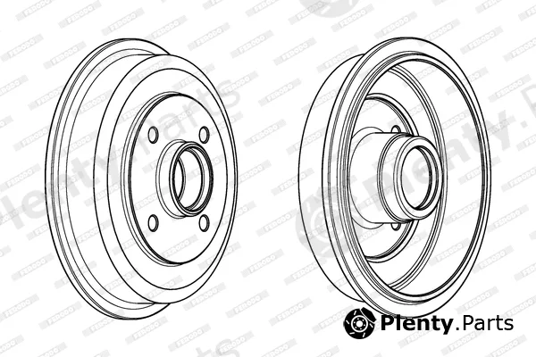 Ferodo FDR329714 — Brake Drum PREMIER