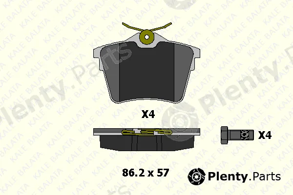 Kale 2413517814 — Brake Pad Set, disc brake