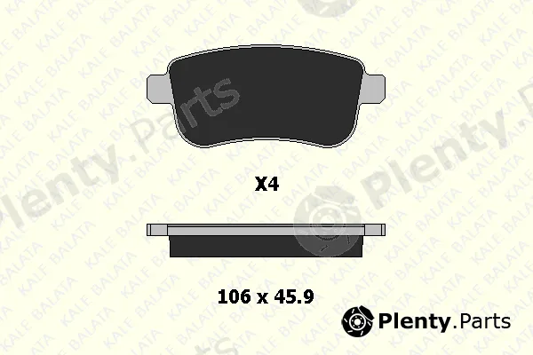 Kale 2482015714 — Brake Pad Set, disc brake