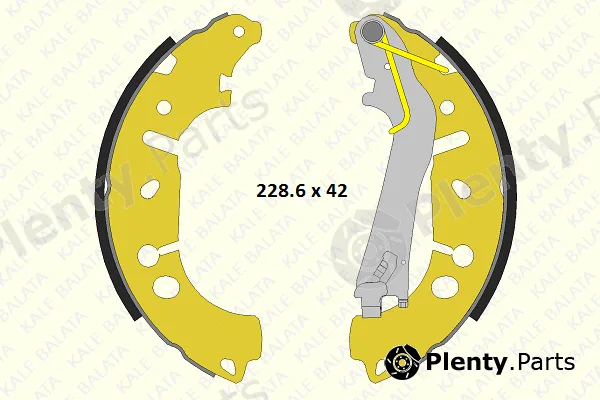 Kale 686046034P — Brake Shoe Set