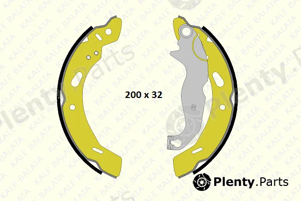 Kale 1238035004P — Brake Shoe Set