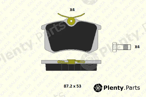 Kale 2096117244 — Brake Pad Set, disc brake