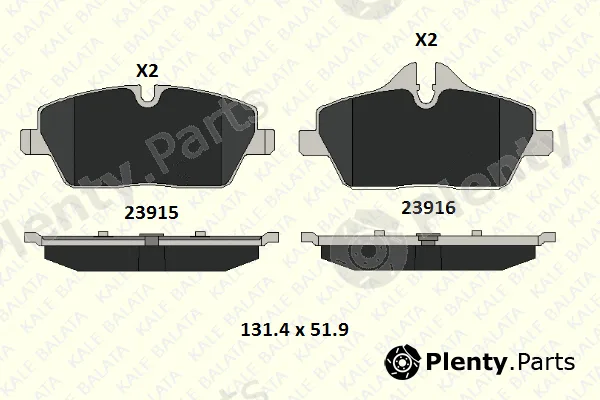Kale 2391517815 — Brake Pad Set, disc brake