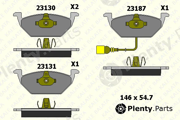 Kale 2313119705 — Brake Pad Set, disc brake