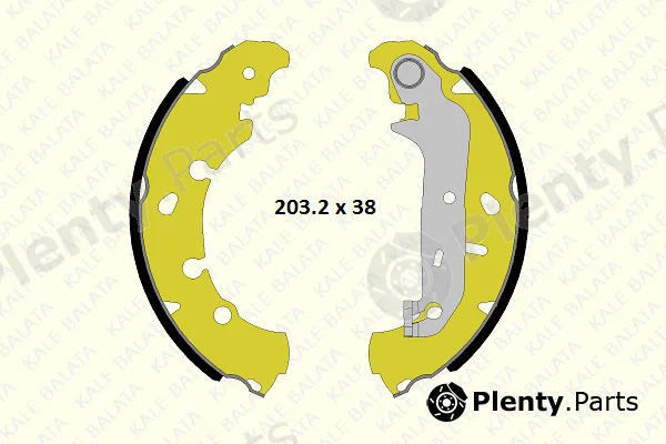 Kale 1240048004P — Brake Shoe Set
