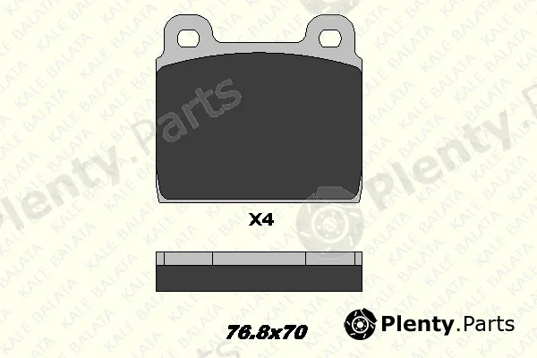 Kale 2001115004 — Brake Pad Set, disc brake