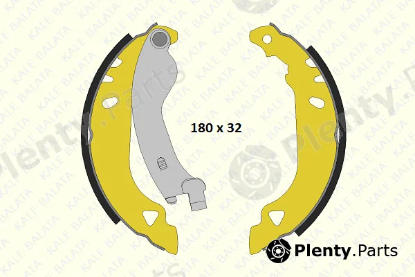 Kale 1233050004P — Brake Shoe Set