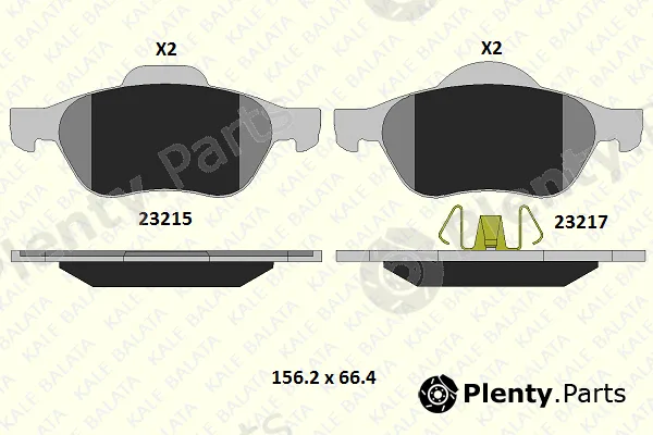 Kale 2321518315 — Brake Pad Set, disc brake