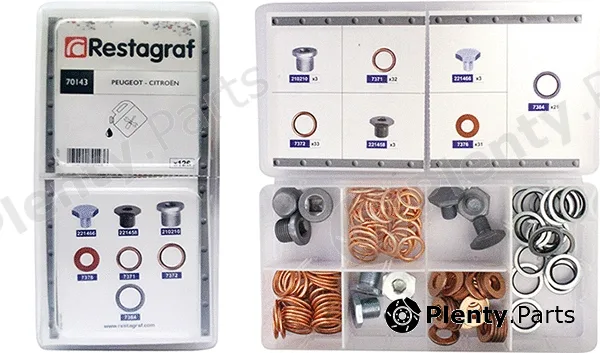 Restagraf 70143 — Assortment, oil drain plugs