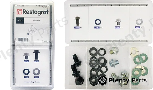 Restagraf 70153 — Assortment, oil drain plugs