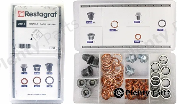 Restagraf 70144 — Assortment, oil drain plugs