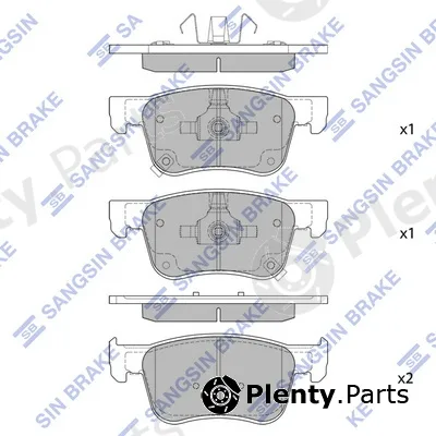 Hi-Q SP2541 — Brake Pad Set, disc brake