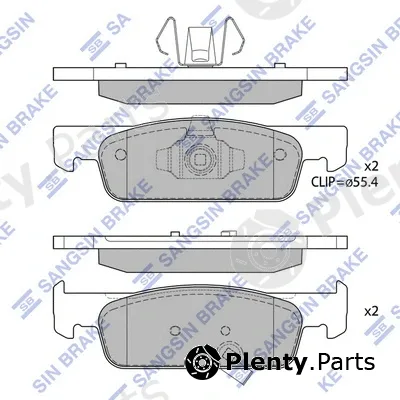 Hi-Q SP4136 — Brake Pad Set, disc brake