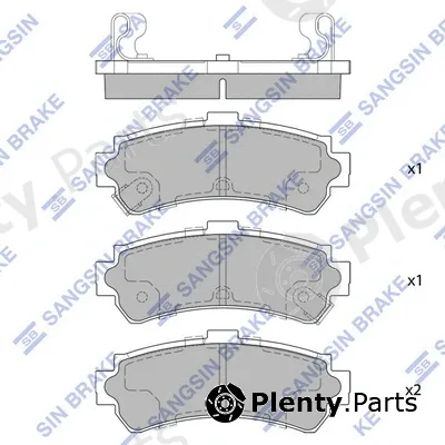 Hi-Q SP1493 — Brake Pad Set, disc brake