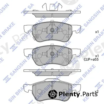 Hi-Q SP2596 — Brake Pad Set, disc brake