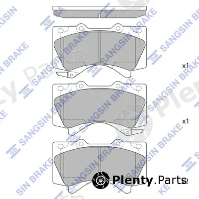 Hi-Q SP1381 — Brake Pad Set, disc brake