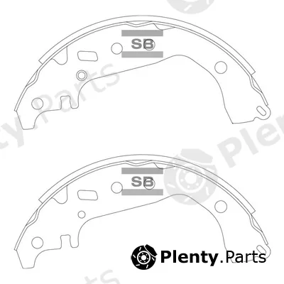 Hi-Q SA252A — Brake Shoe Set