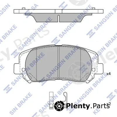 Hi-Q SP4020 — Brake Pad Set, disc brake