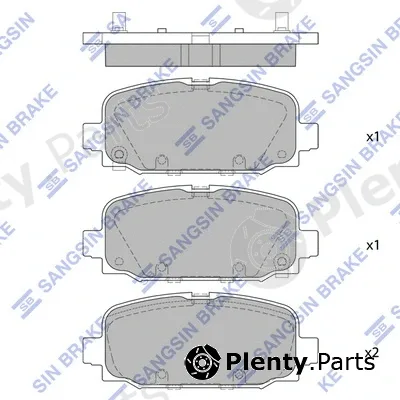 Hi-Q SP4283 — Brake Pad Set, disc brake