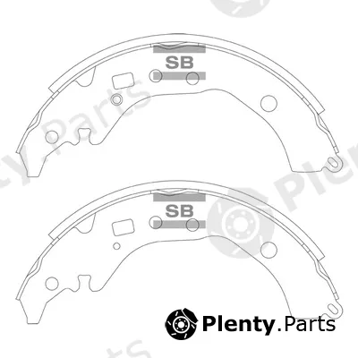 Hi-Q SA246 — Brake Shoe Set