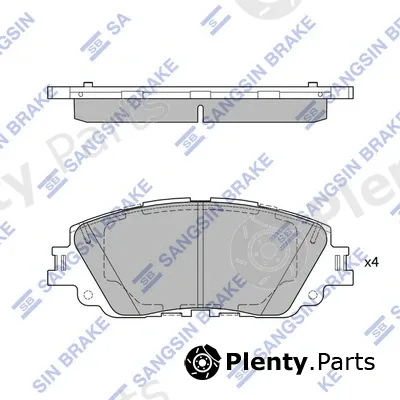 Hi-Q SP4275 — Brake Pad Set, disc brake