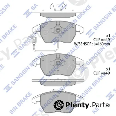 Hi-Q SP2098 — Brake Pad Set, disc brake