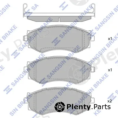 Hi-Q SP2034A — Brake Pad Set, disc brake