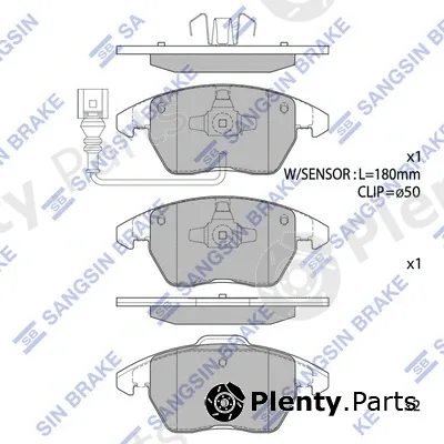 Hi-Q SP1692 — Brake Pad Set, disc brake