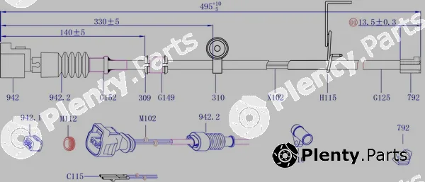 Hi-Q SWS5201 — Warning Contact, brake pad wear