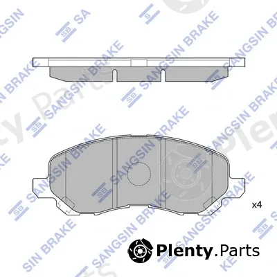 Hi-Q SP1360 — Brake Pad Set, disc brake
