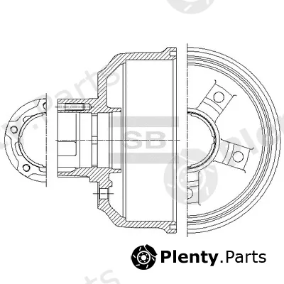 Hi-Q SD2040 — Brake Drum