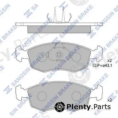 Hi-Q SP1868 — Brake Pad Set, disc brake