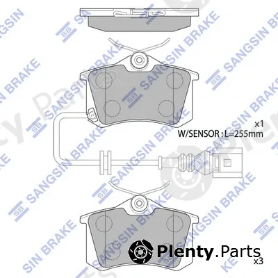 Hi-Q SP1870 — Brake Pad Set, disc brake
