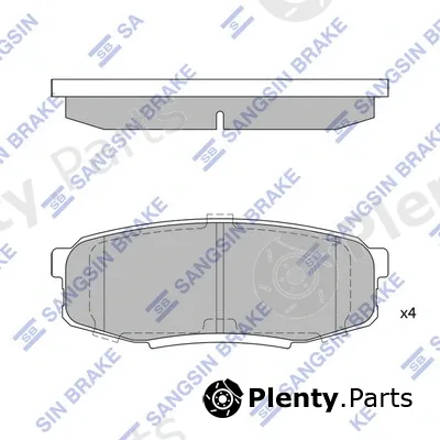 Hi-Q SP1382 — Brake Pad Set, disc brake