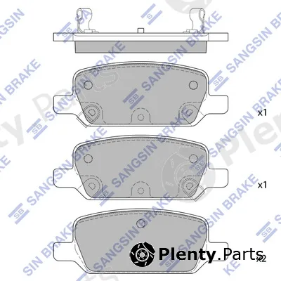 Hi-Q SP2825 — Brake Pad Set, disc brake