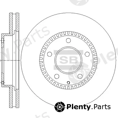 Hi-Q SD2070 — Brake Disc