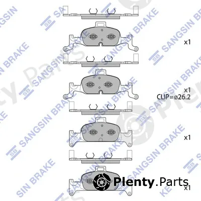 Hi-Q SP4111 — Brake Pad Set, disc brake