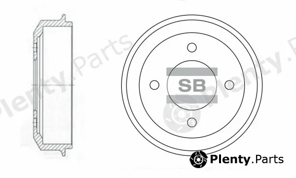 Hi-Q SD1003 — Brake Drum