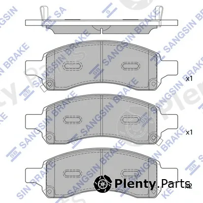 Hi-Q SP2248 — Brake Pad Set, disc brake