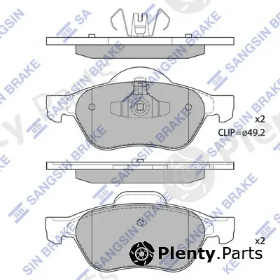 Hi-Q SP1414 — Brake Pad Set, disc brake