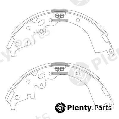 Hi-Q SA208 — Brake Shoe Set