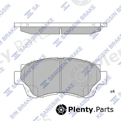 Hi-Q SP1138 — Brake Pad Set, disc brake
