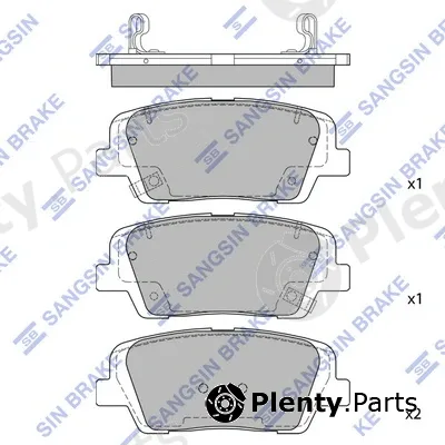 Hi-Q SP1706 — Brake Pad Set, disc brake