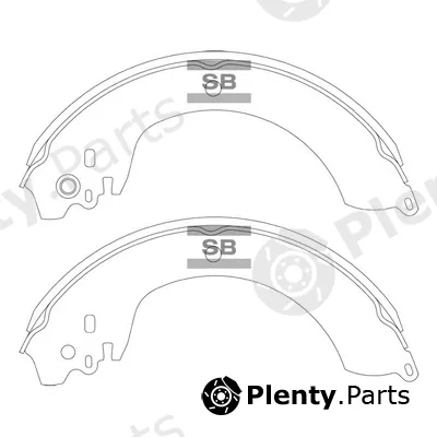 Hi-Q SA224 — Brake Shoe Set