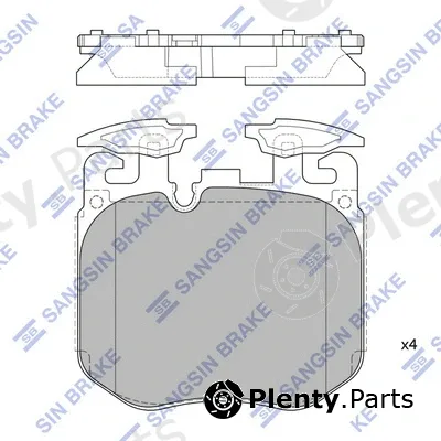 Hi-Q SP4174 — Brake Pad Set, disc brake