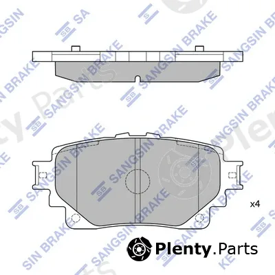 Hi-Q SP4449 — Brake Pad Set, disc brake