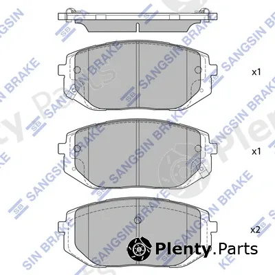 Hi-Q SP4479 — Brake Pad Set, disc brake