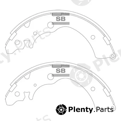 Hi-Q SA240 — Brake Shoe Set
